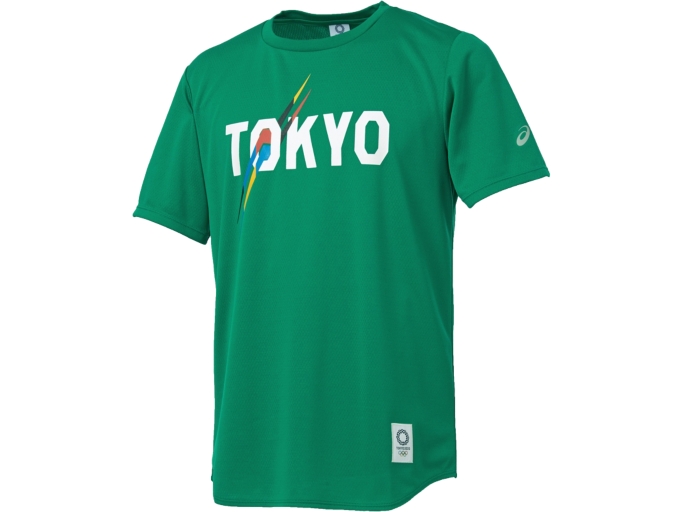 Tシャツ（東京2020オリンピックエンブレム） | グリーン - ASICS