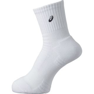 ソックス18 ホワイト ブラック メンズ ソックス Asics