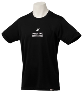 早稲田ワンポイントtシャツ ｗブラック メンズ Tシャツ ポロシャツ Asics公式通販