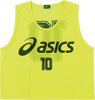 ビブス 10枚セット フラッシュイエロー メンズ スポーツ アクセサリー Asics