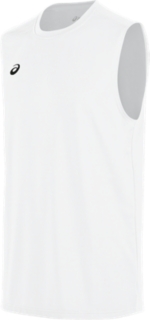 Men's Circuit 8 Warm-Up Sleeveless | White | Sleeveless Shirts | ASICS