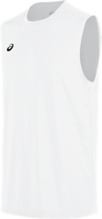 Circuit 8 Warm-Up Sleeveless | White | Sleeveless Shirts | ASICS