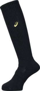 ワンポイントハイソックス パフォーマンスブラック X ネオンライム メンズ ソックス Asics