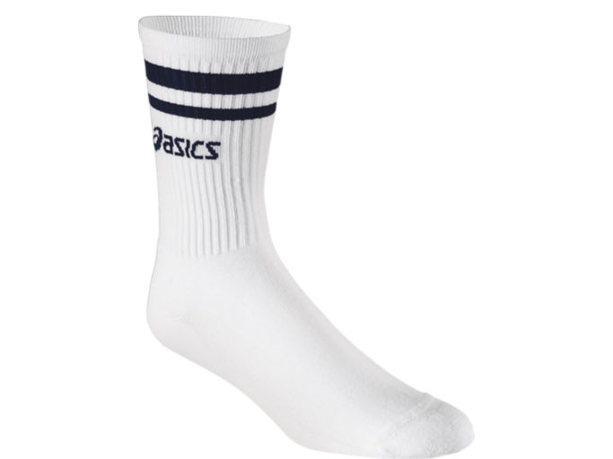 UNISEX Old School Crew White/Navy Socks ASICS