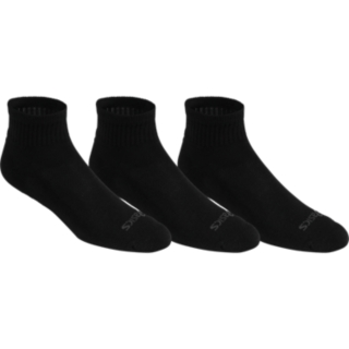 UNISEX CUSHION QUARTER, Black, Socks