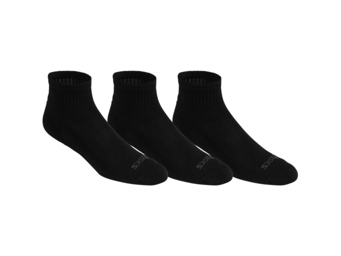 CUSHION QUARTER Unisex Black Socks ASICS United States