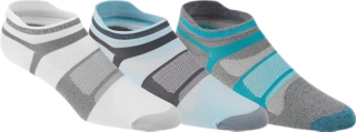 Quick Lyte Single Tab 3 Pack Lake Blue Assorted Socks ASICS