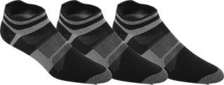 UNISEX Quick Lyte Single Tab (3 Pack) | Black/Grey Heather | Socks | ASICS