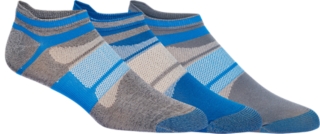 UNISEX Quick Lyte Single Tab 3 Pack Race Blue Assorted Socks