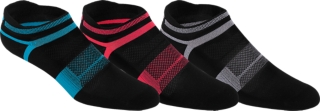 Quick Lyte Cushion Single Tab 3 Pack Black Assorted Socks