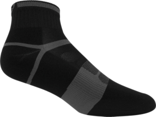 UNISEX Quick Lyte Cushion Quarter (3 pack) | Black/Dark Grey