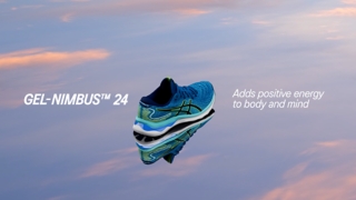 Chaussures Running ASICS Homme GEL-NIMBUS 24 Blanc / Vert / Bleu PE 2022